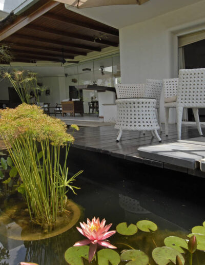 White and Wood Villa Interiors 1