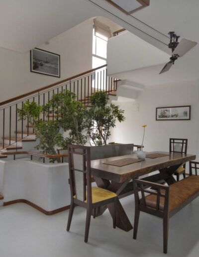 White and Wood Villa Interiors 10