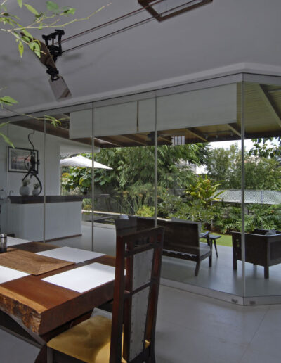 White and Wood Villa Interiors 9